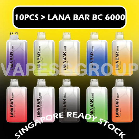 10pcs-LANA-BAR-BC-6000-BUNDLE-SINGAPORE-VAPESGGROUP