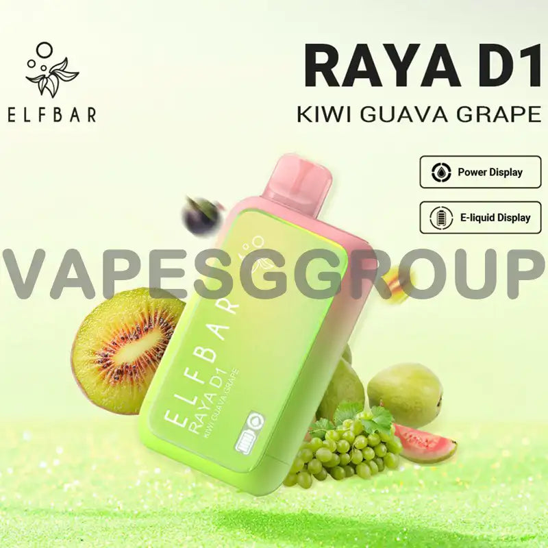 ELFBAR-RAYA-D1-13000-DISPOSABLE-FLAVOUR-KIWI-GUAVA-GRAPE-SINGAPORE-VAPESGGROUP