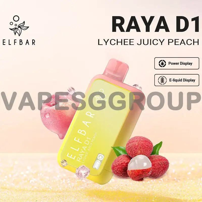 ELFBAR-RAYA-D1-13000-DISPOSABLE-FLAVOUR-LYCHEE-JUICY-PEACH-SINGAPORE-VAPESGGROUP