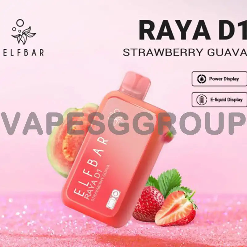 ELFBAR-RAYA-D1-13000-DISPOSABLE-FLAVOUR-STRAWBERRY-GUAVA-SINGAPORE-VAPESGGROUP