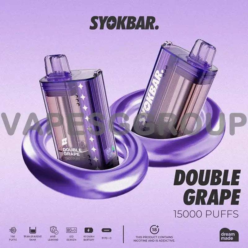 SYOKBAR-15000-DISPOSABLE-double-grape-SINGAPORE-VAPESGGROUP