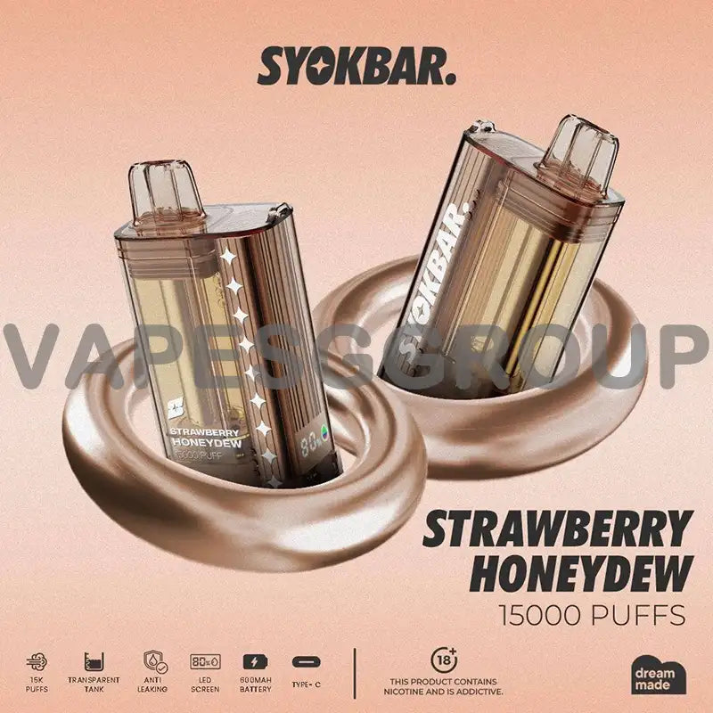 SYOKBAR-15000-DISPOSABLE-strawberry-honeydew-SINGAPORE-VAPESGGROUP